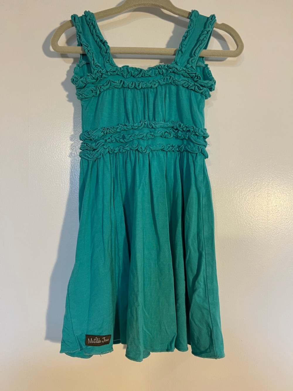 Matilda Jane Teal Ruffle Strap Sundress - Picture 3 of 3